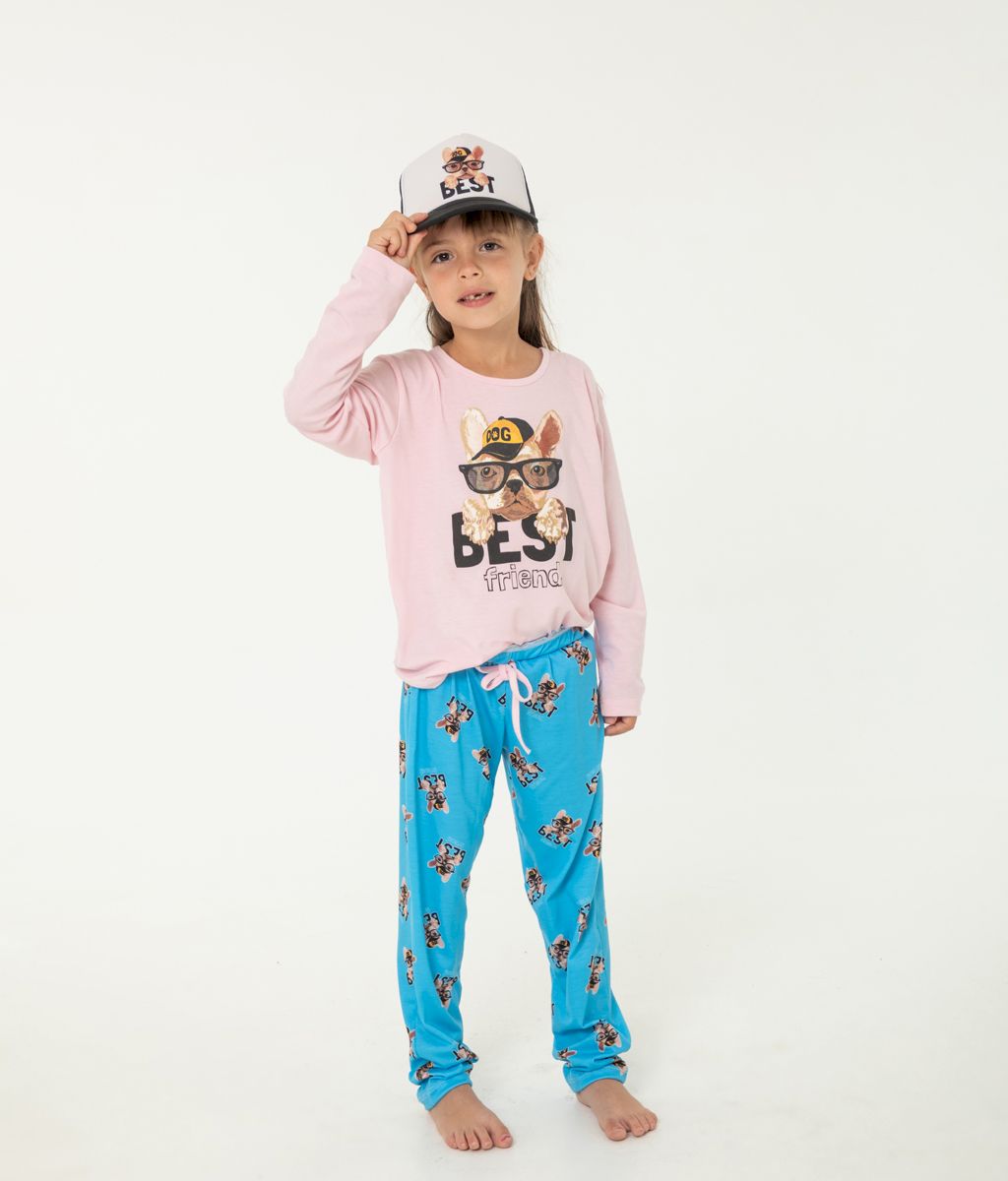 Pijama Infantil BEST DOG FW - Bianca Secreta